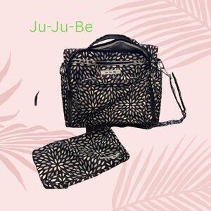 Ju-Ju-Be Black and White Baby Bag Set backpack designer bag purse tote diaper